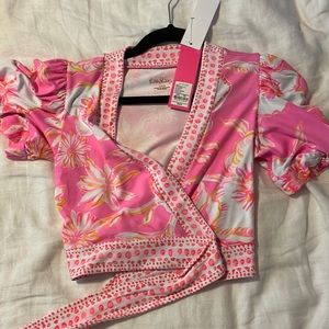 Lilly Pulitzer Wrap Front Top